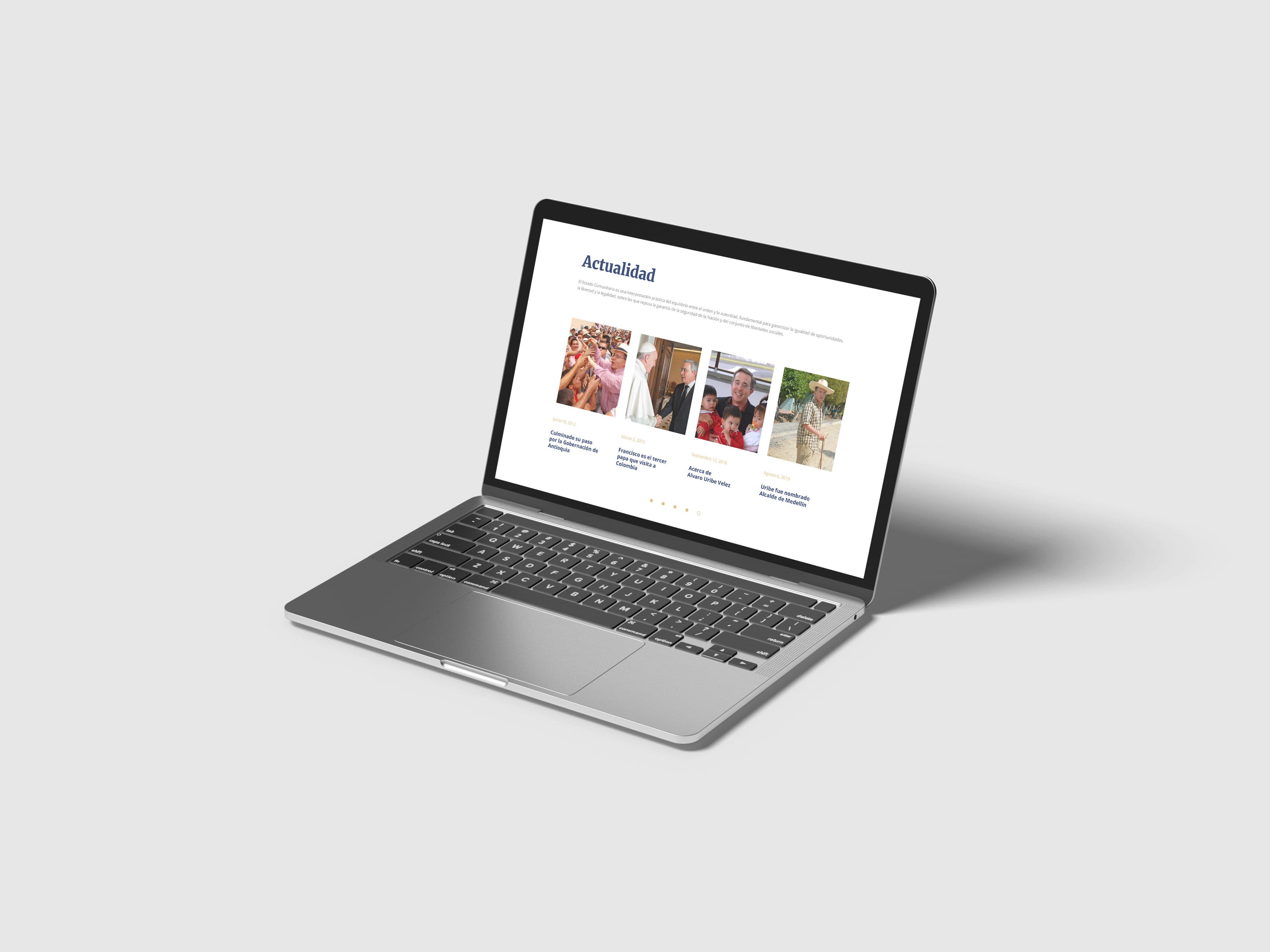 Alvaro Uribe Vélez - Website Design
